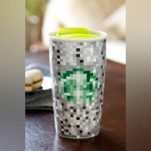 Starbucks Double Wall Ceramic Traveler - Minecraft Rodarte, 12 fl oz